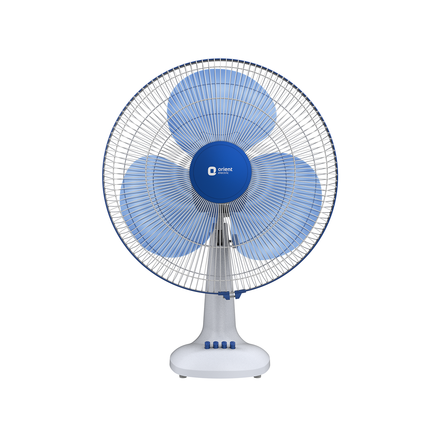 White Blue Table Fan Orient