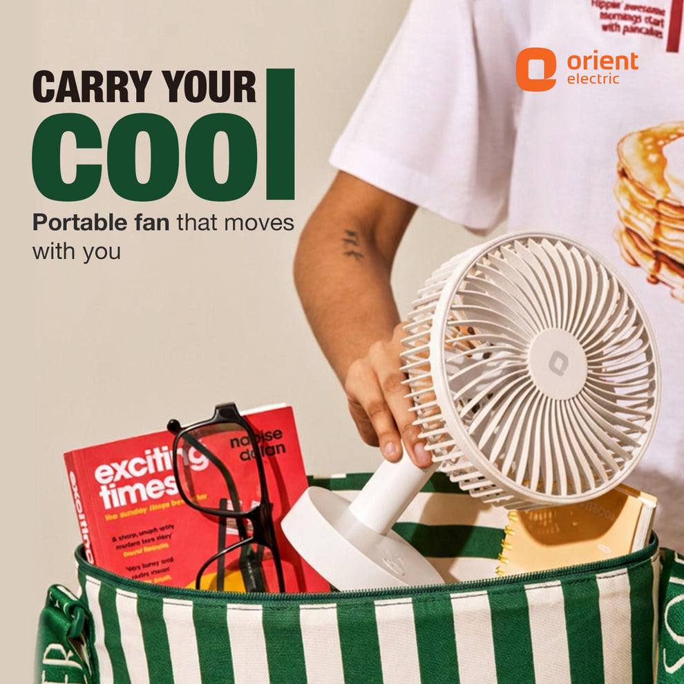 White Orient Personal Fan