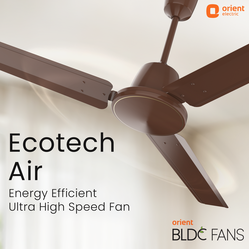 Remote Clay Brown Ceiling Fan