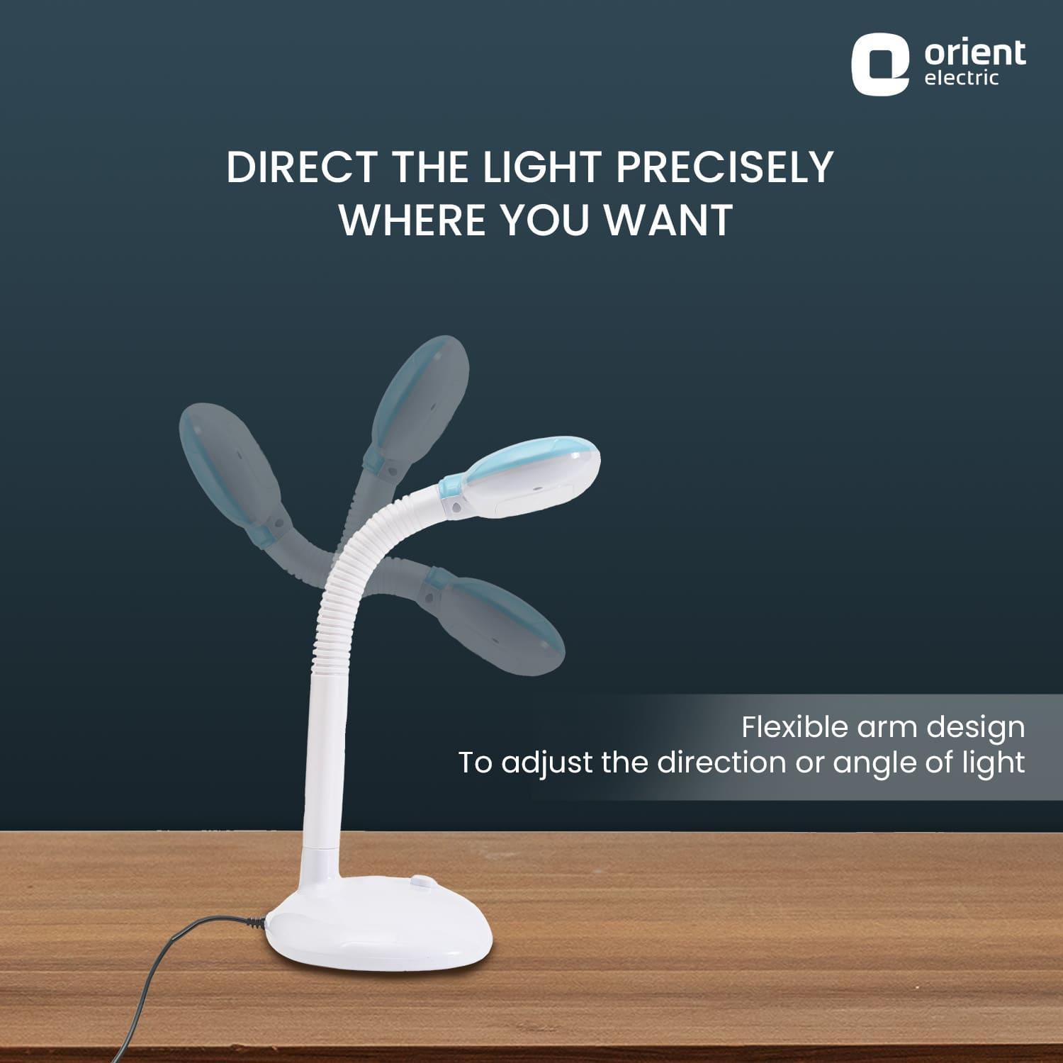 Buy Oval LED Desk Lamp for Study Table Online in India | Orient Electric
