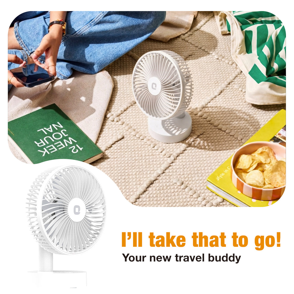 White Orient Personal Fan