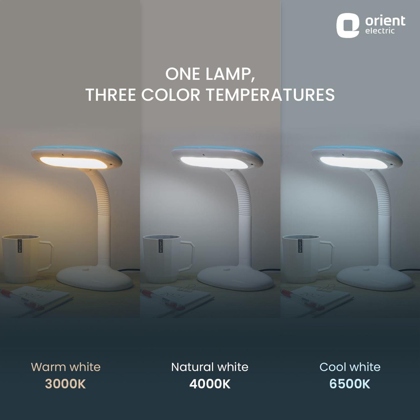 Buy Oval LED Desk Lamp for Study Table Online in India | Orient Electric
