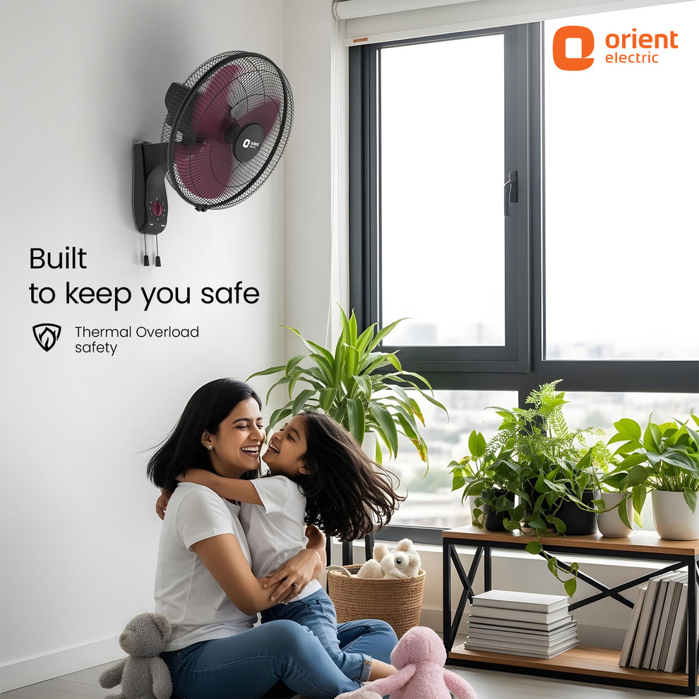 Crimson Red Wall Fan Orient