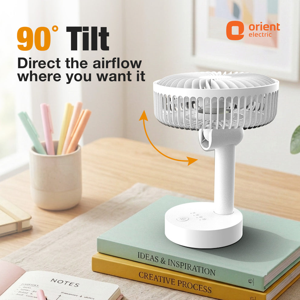 White Orient Personal Fan