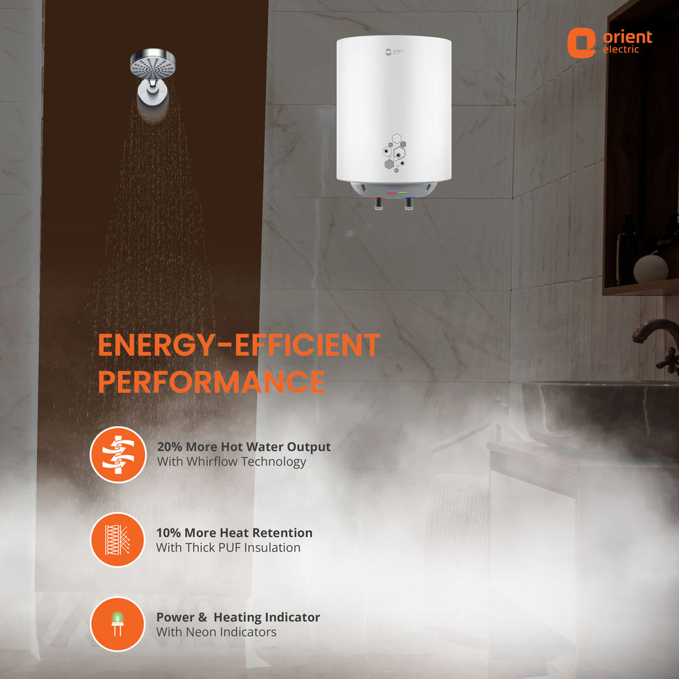 10L, 15L, 25L, Orient Geyser for Bathroom