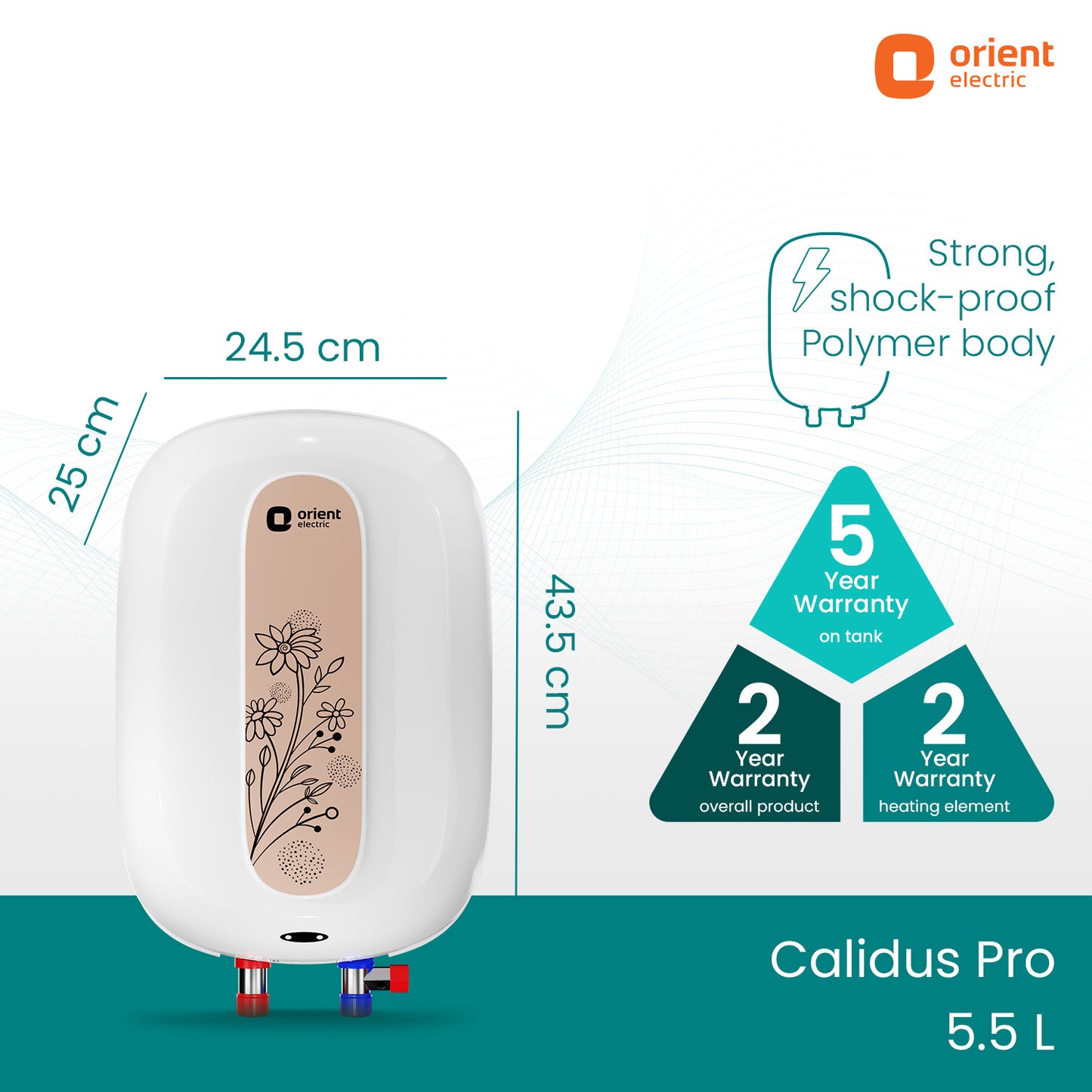 Calidus Pro 5.5L Instant Water Heater (Geyser)