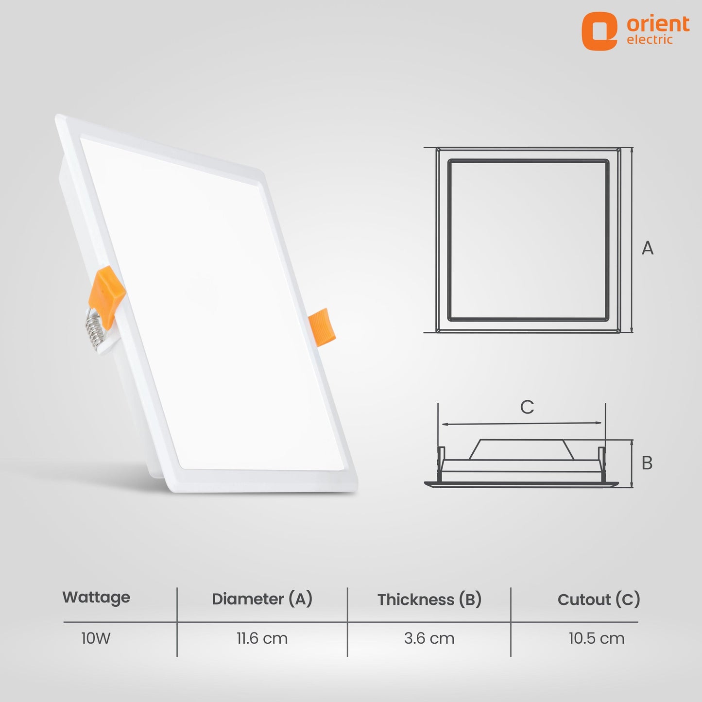 10W Warm White, Natural White, Cool White