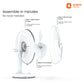 Signal White Table Fan Orient