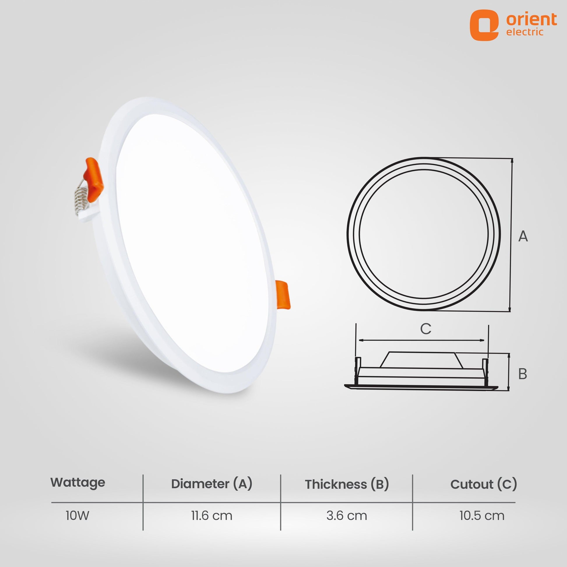 10W Warm White, Natural White, Cool White