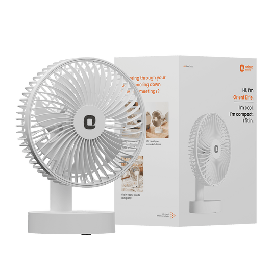 White Personal Fan from Orient