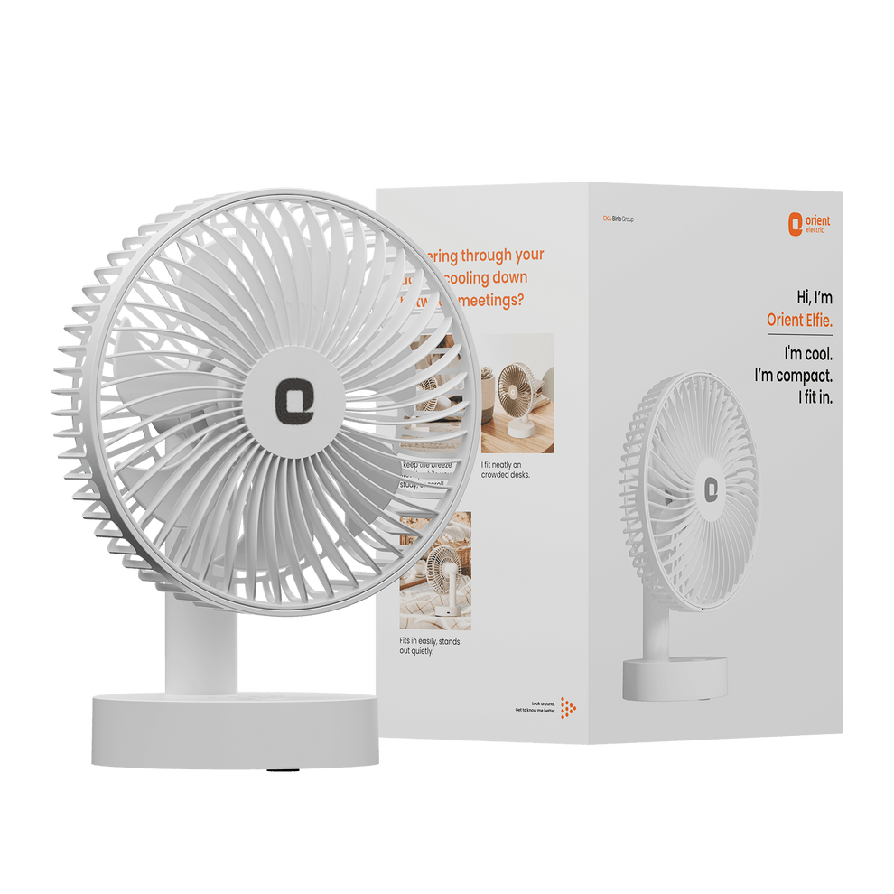 White Personal Fan from Orient