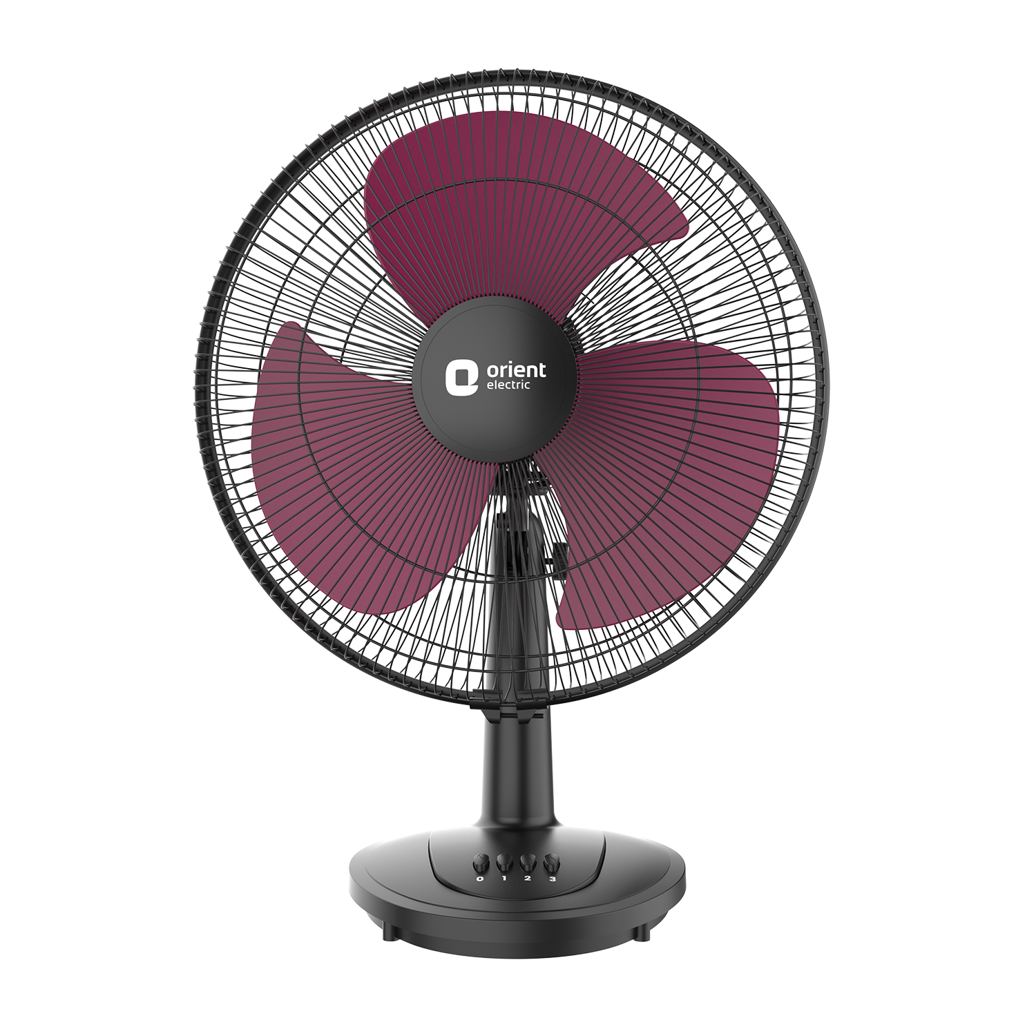 Red Black Table Fan Orient