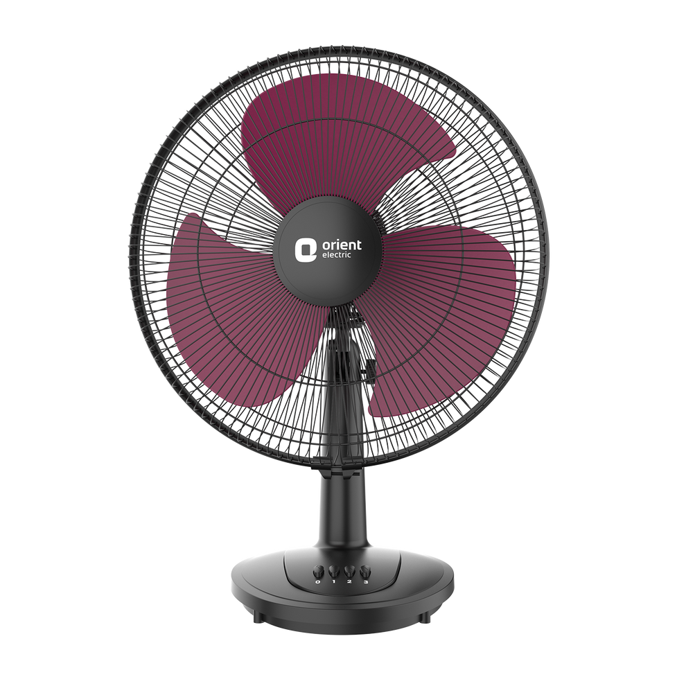 Red Black Table Fan Orient
