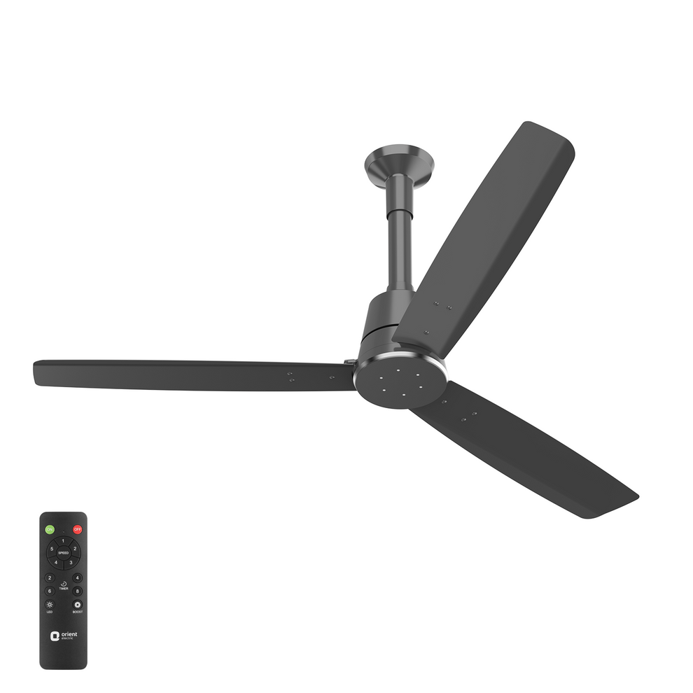 1200MM Dark Grey Ceiling fan with remote control Orient Electric