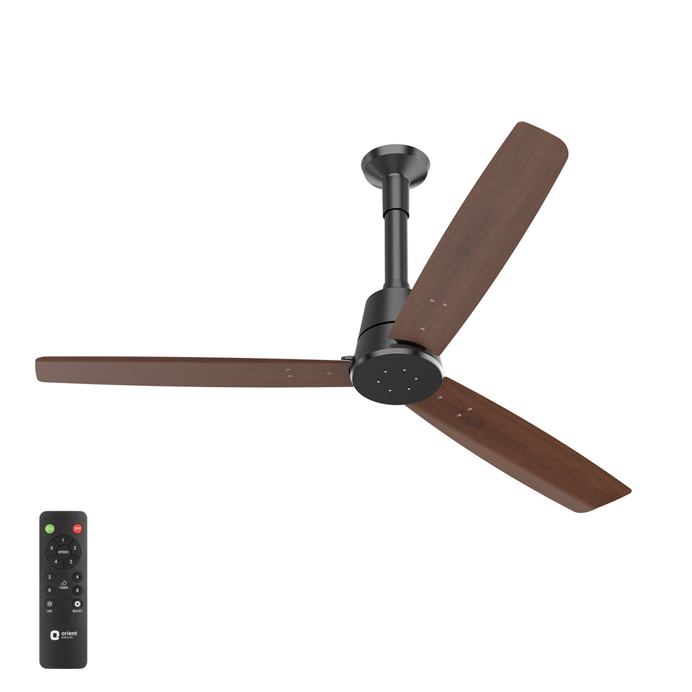 1200MM Dark teakwood Ceiling fan with remote control Orient Electric