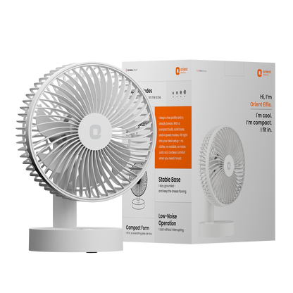 Cloud White Orient Personal Fan