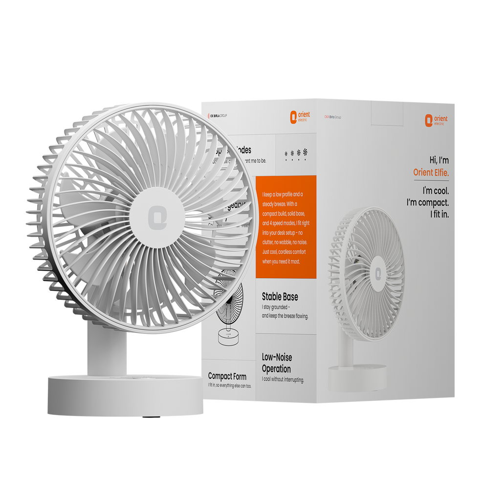 Cloud White Orient Personal Fan