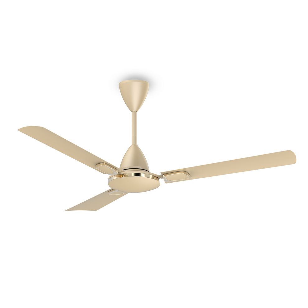 1200 mm Matte Gold Orient Electric Ariel Ceiling Fan | Metallic Finish with Decorative Ring and Trims | High Speed Airflow 370 RPM | 2 Year Warranty