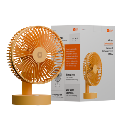 Tangerine Orange Orient Personal Fan