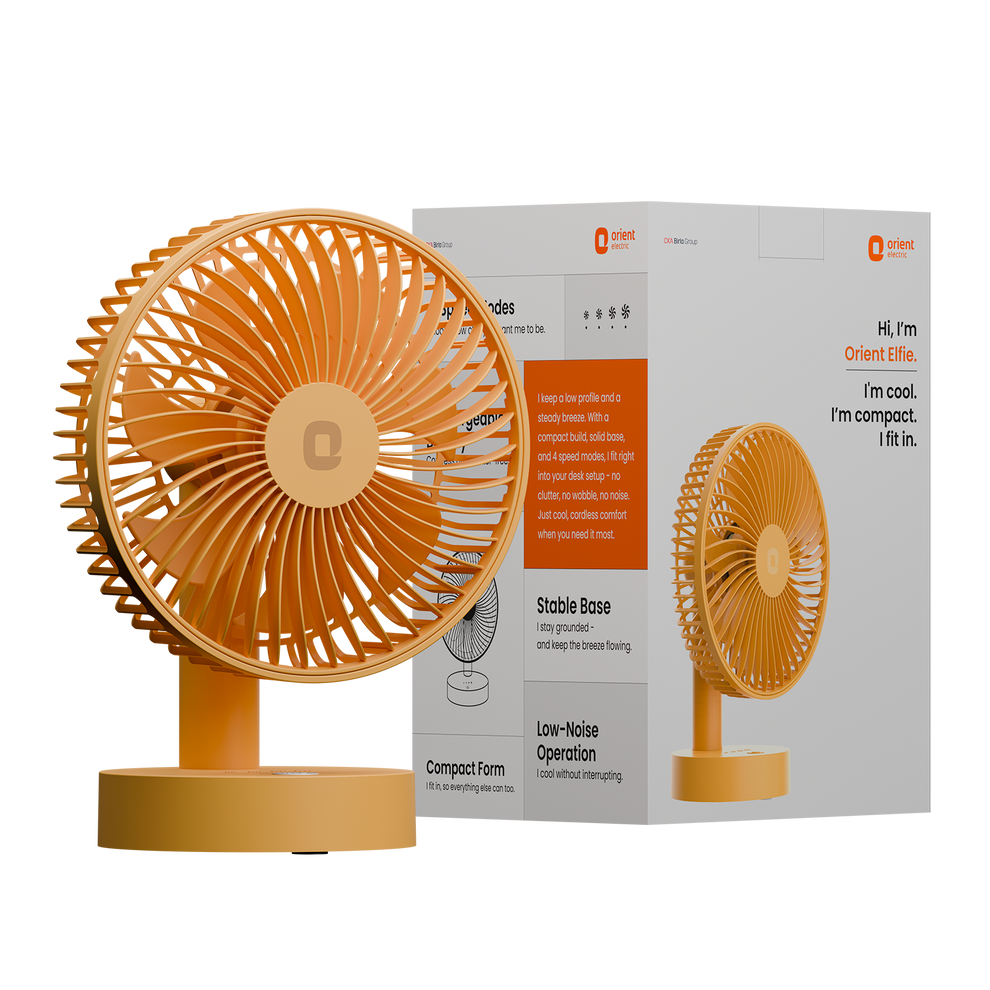 Tangerine Orange Orient Personal Fan