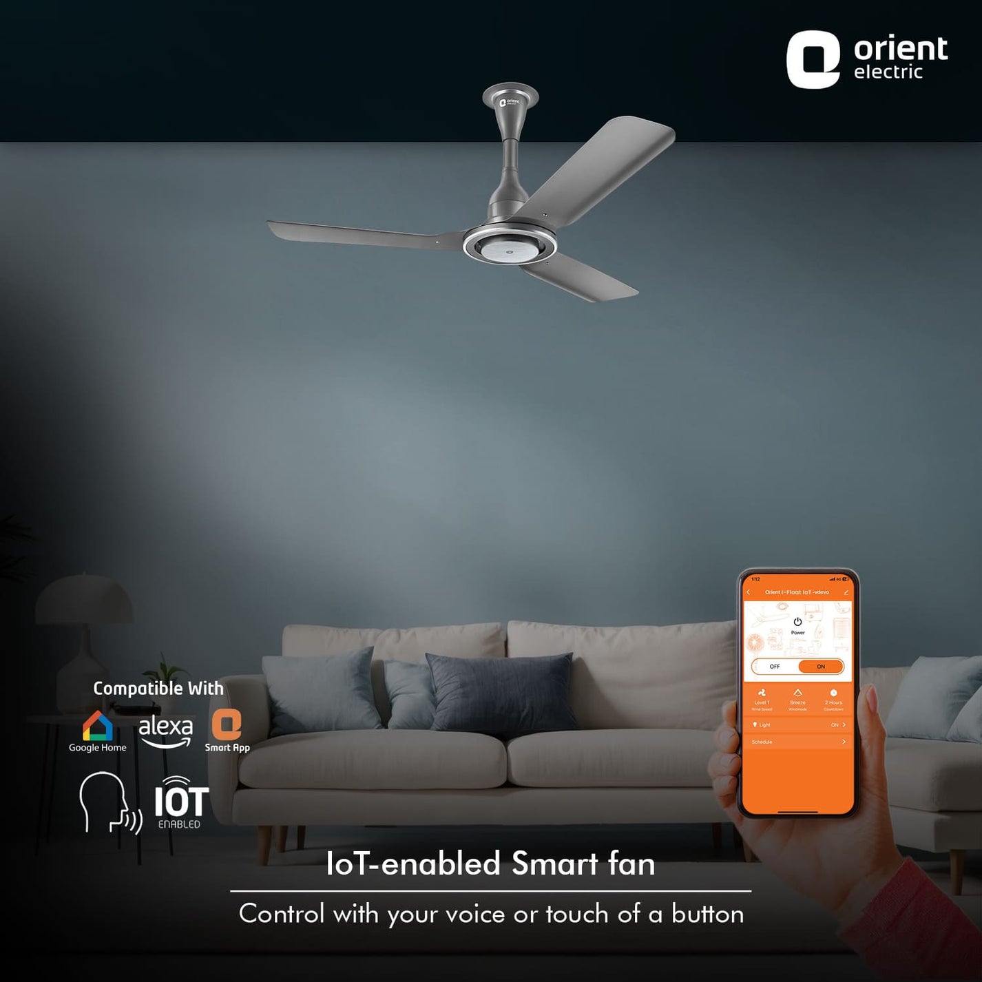 Buy I Float IoT BLDC Ceiling Fan Online in India | Orient Electric