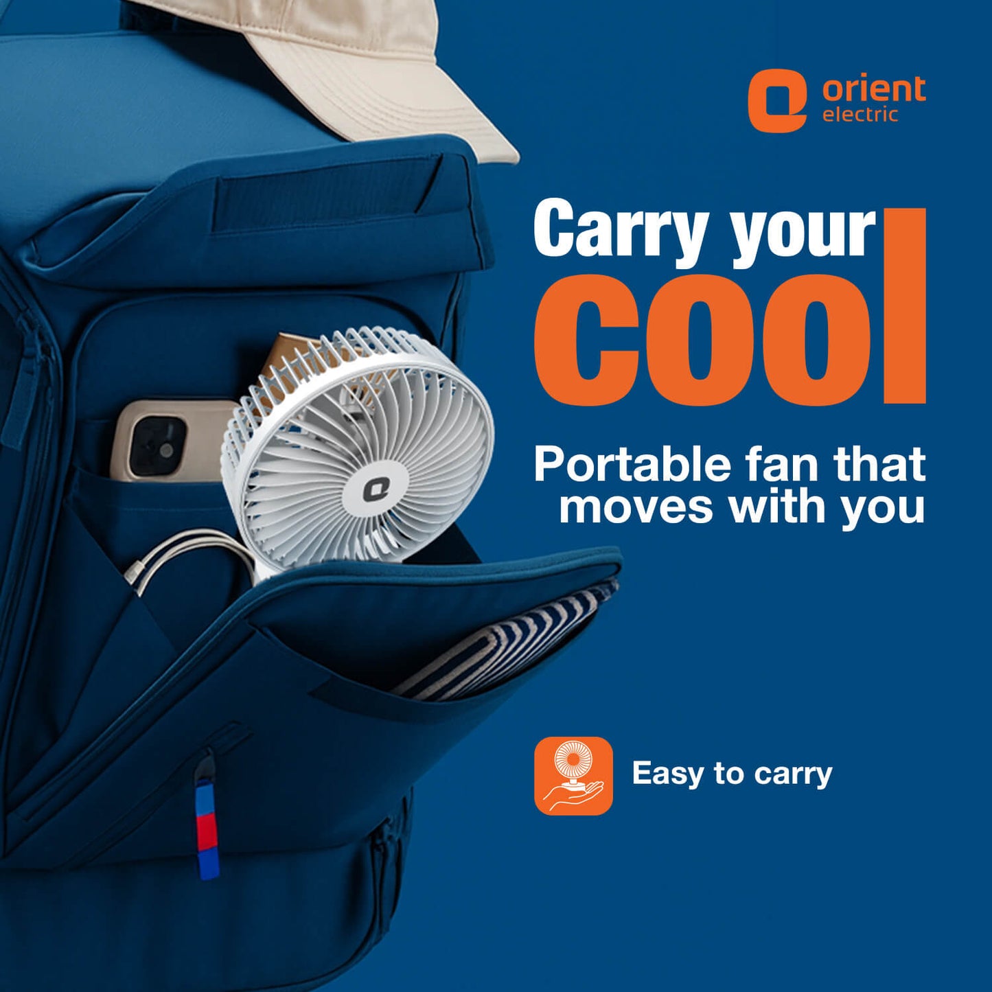 White Personal Fan from Orient