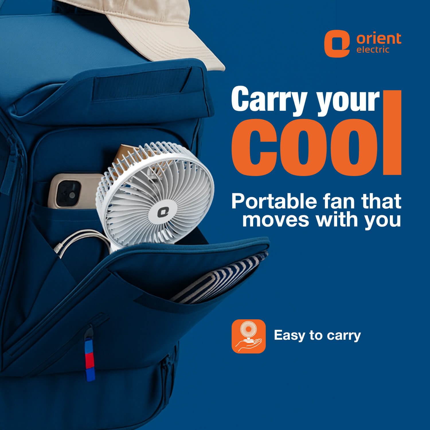 White Personal Fan from Orient