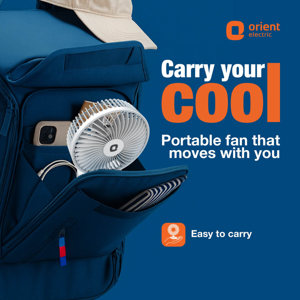 White Personal Fan from Orient