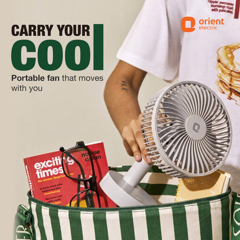 Cloud White Orient Personal Fan