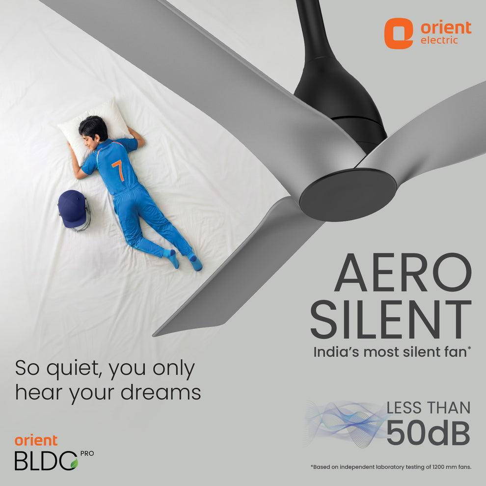 1200MM Cloud Grey Aerosilent BLDC Ceiling Fan Orient