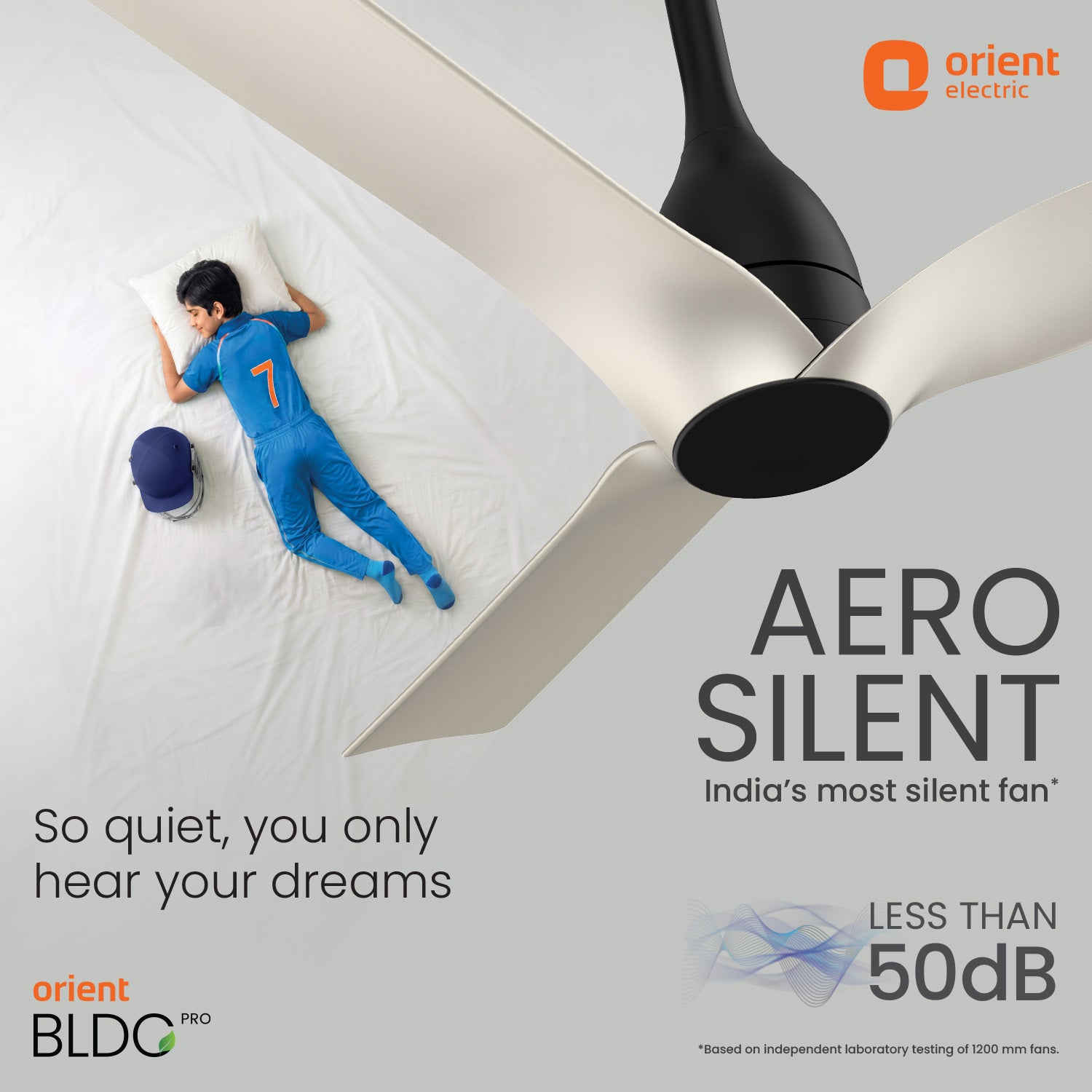 1200MM Dune Gold Aerosilent BLDC Ceiling Fan Orient