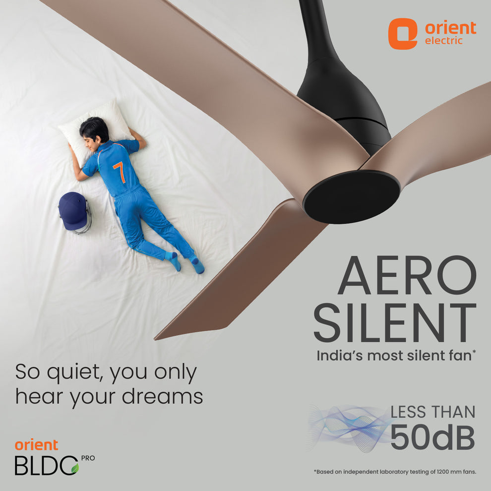 1200MM tangerine Brown Aerosilent BLDC Ceiling Fan Orient
