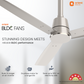 1200MM Cream Latte Ceiling fan with remote control Orient Electric
