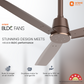 1200MM Truffle Brown Ceiling fan with remote control Orient Electric