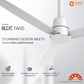 1200MM White Ceiling fan with remote control Orient Electric