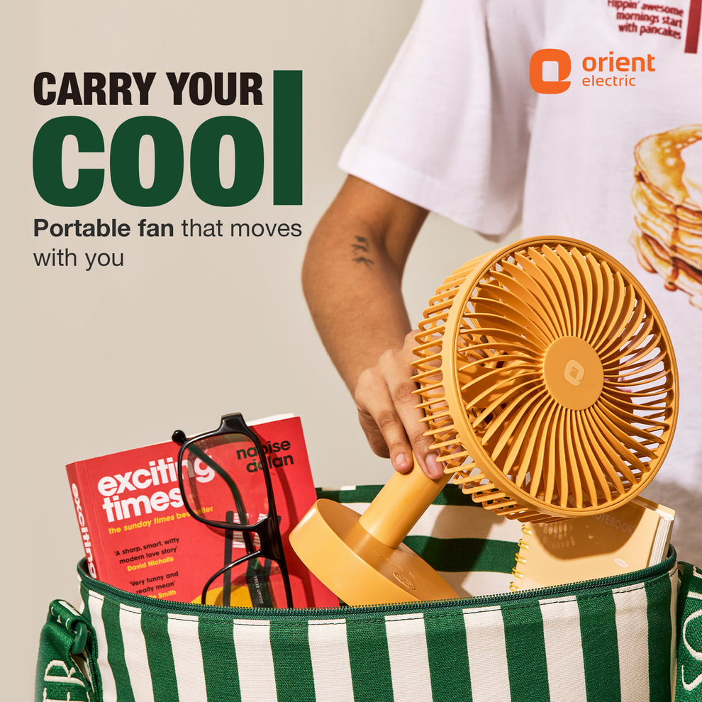 Tangerine Orange Orient Personal Fan