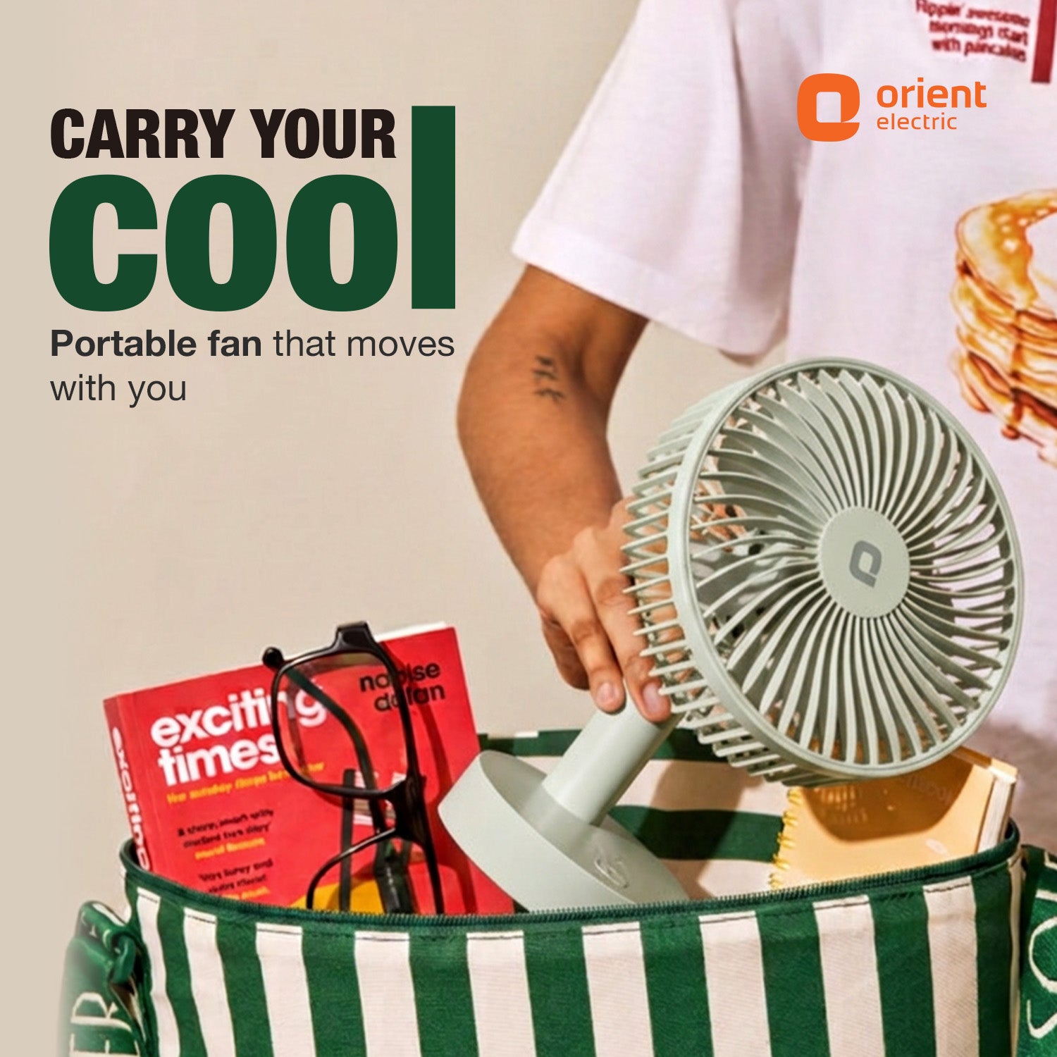 Matcha Green Orient Personal Fan