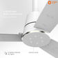 1200MM White Ceiling fan with remote control Orient Electric