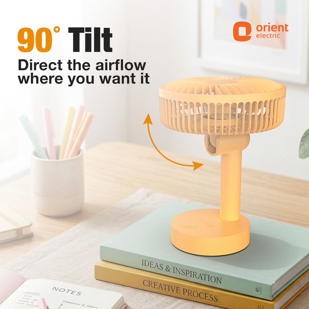 Tangerine Orange Orient Personal Fan
