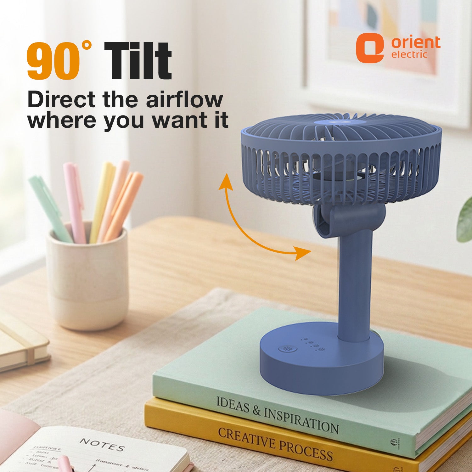 Dusk Blue Orient Personal Fan