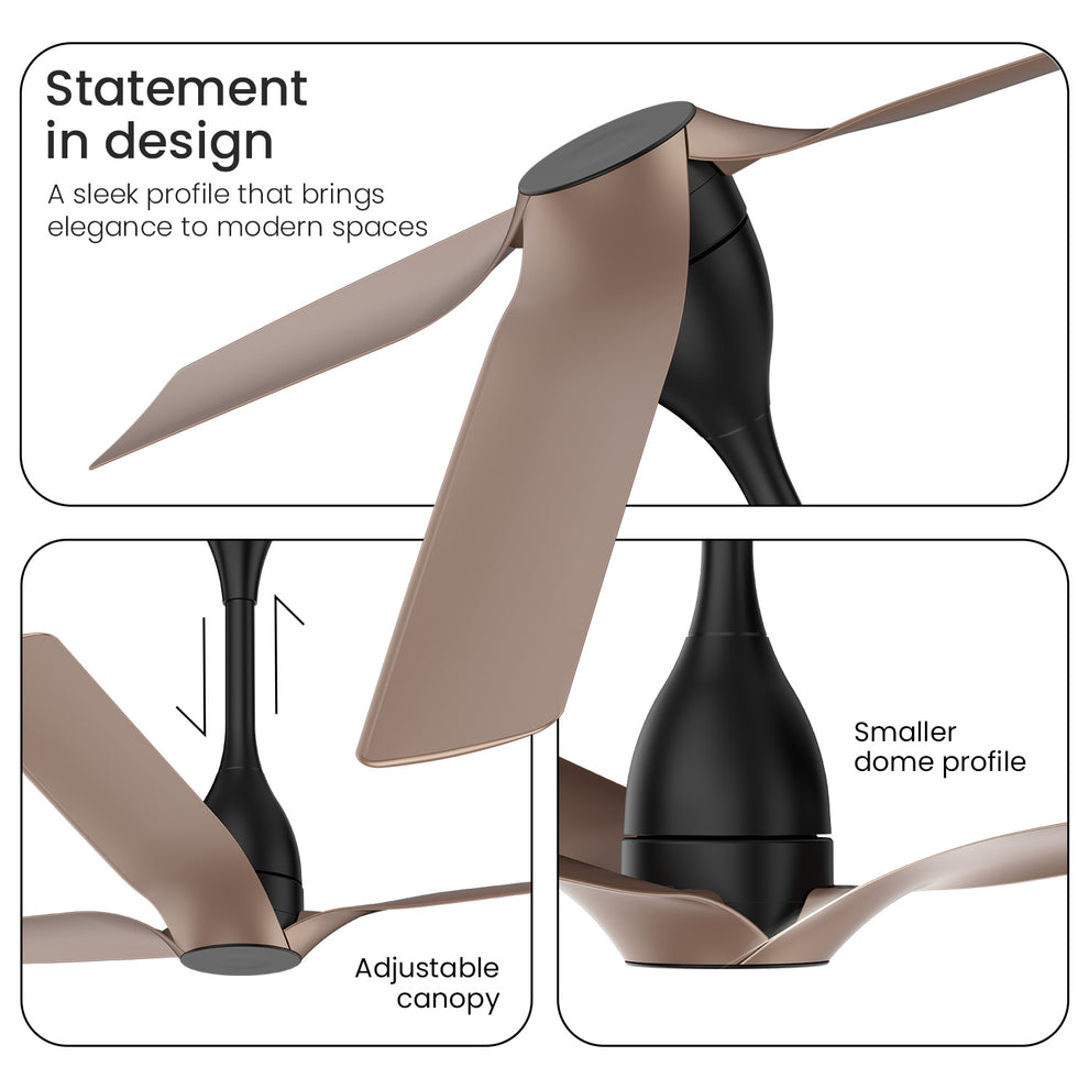 1200MM tangerine Brown Aerosilent BLDC Ceiling Fan Orient