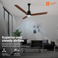 PROTON UL BLDC Fan teak wood 1200 mm with led under light and aerodynamic blades