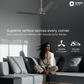 1200MM Dark Grey Ceiling fan with remote control Orient Electric