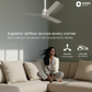 1200MM Cream Latte Ceiling fan with remote control Orient Electric
