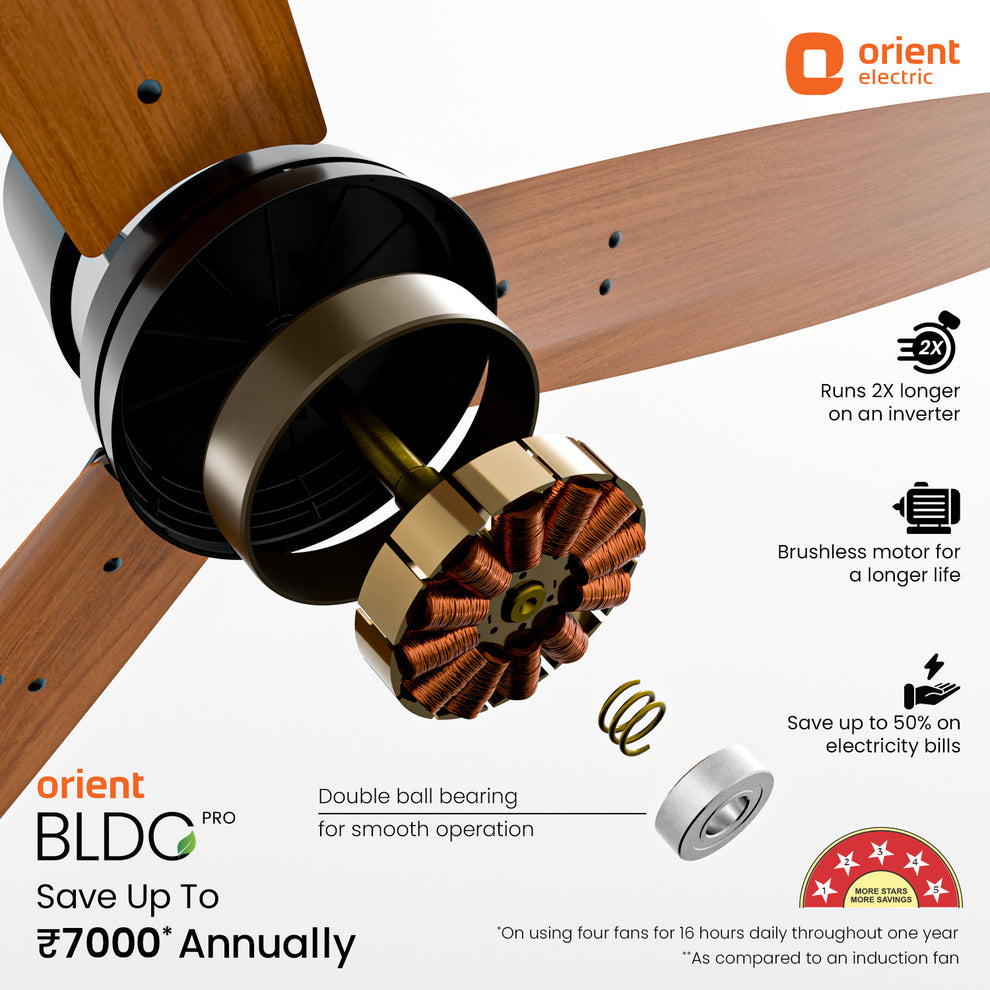 PROTON UL BLDC teak wood 1200 mm with bldc motor
