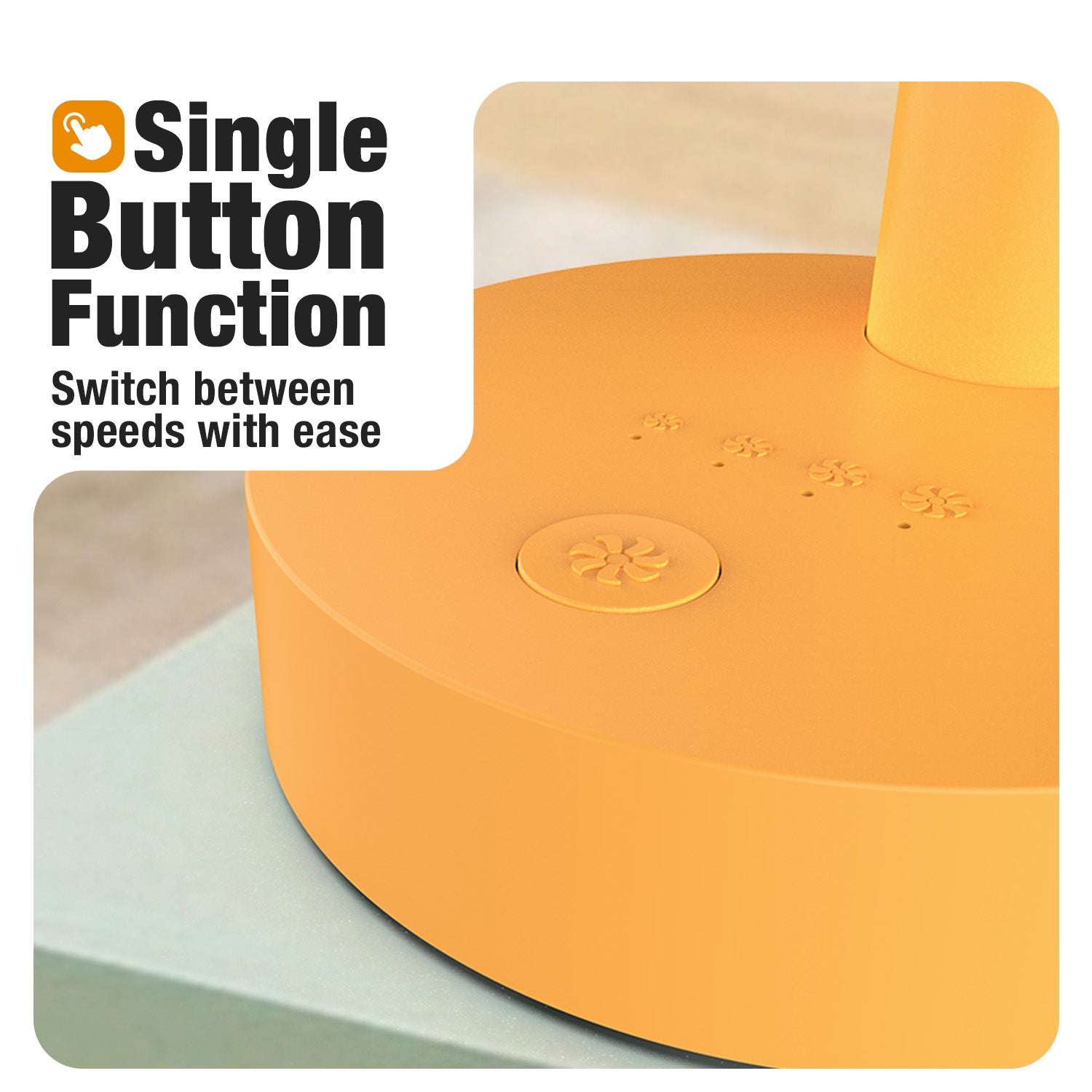Tangerine Orange Orient Personal Fan