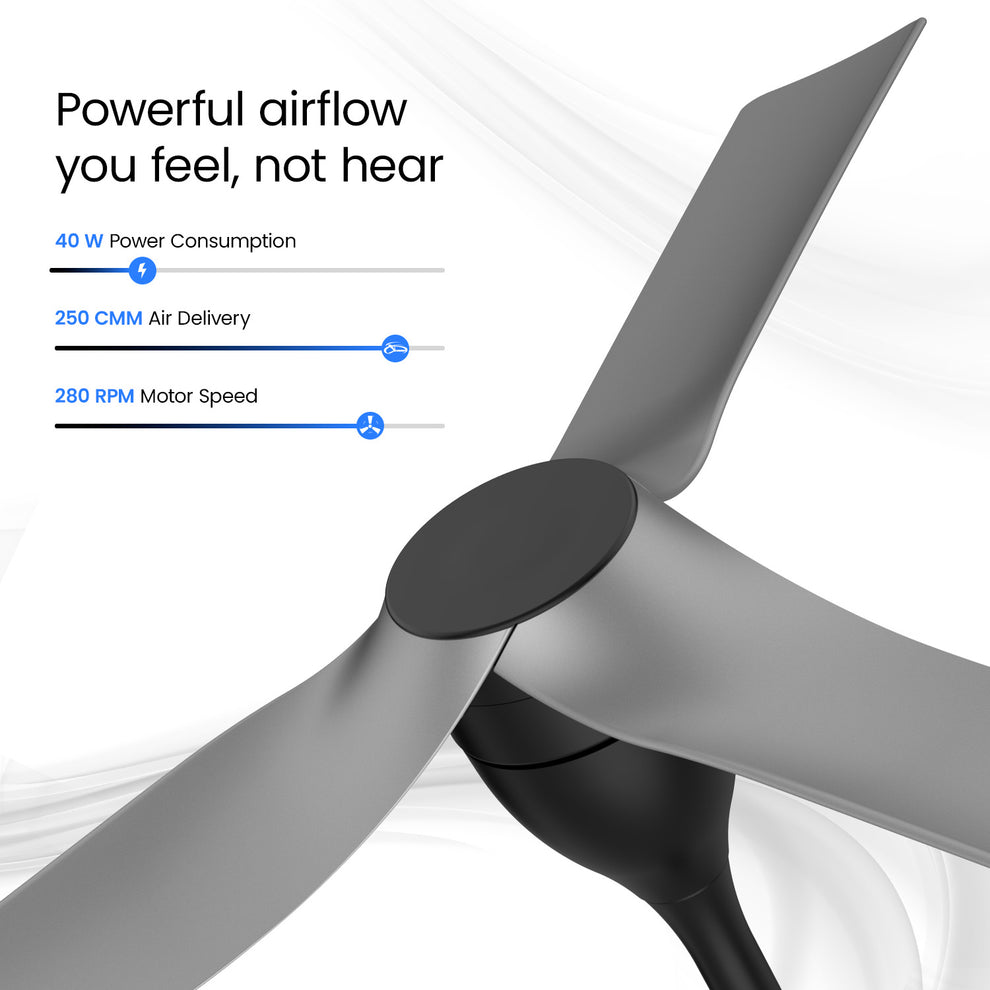 1200MM Cloud Grey Aerosilent BLDC Ceiling Fan Orient