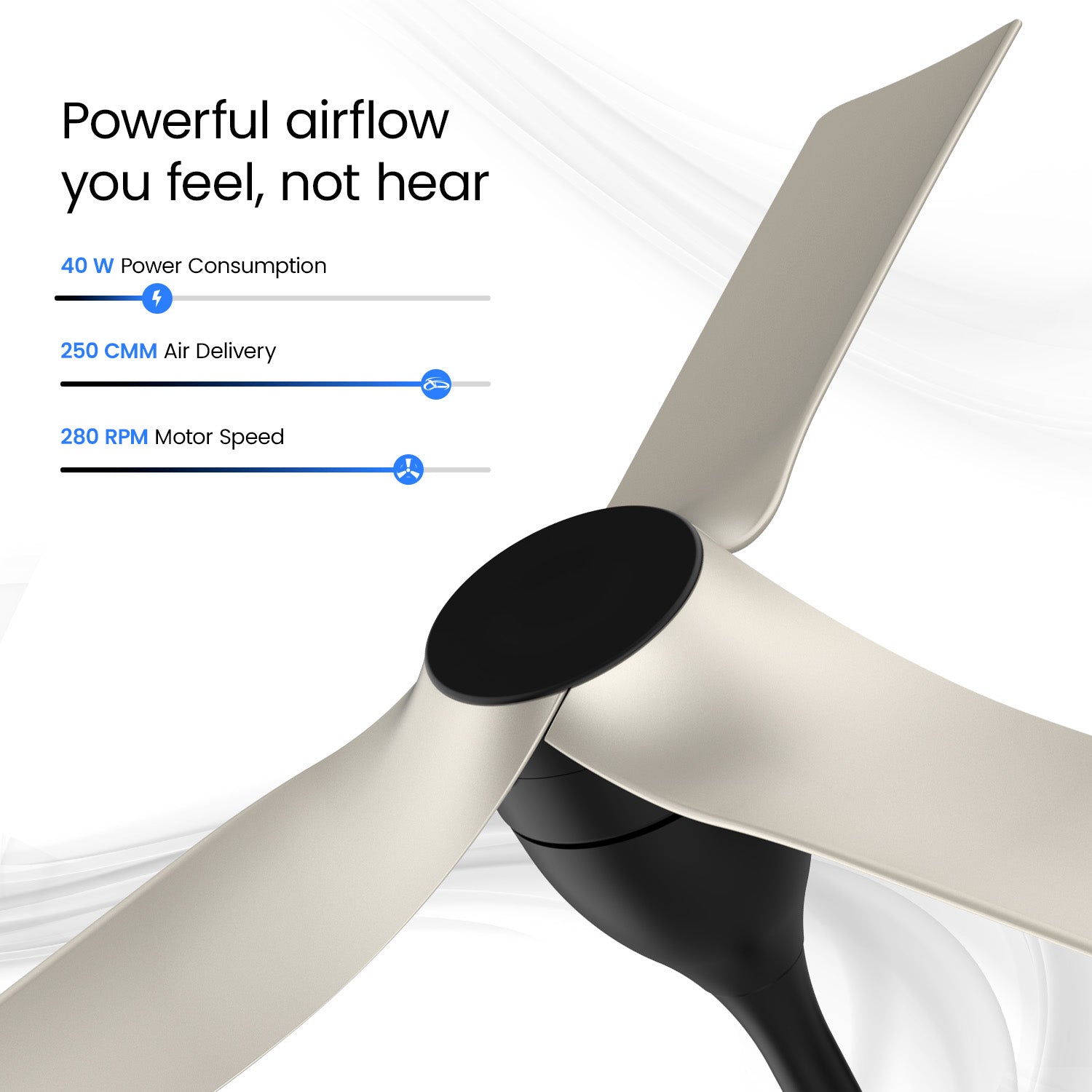 1200MM Dune Gold Aerosilent BLDC Ceiling Fan Orient