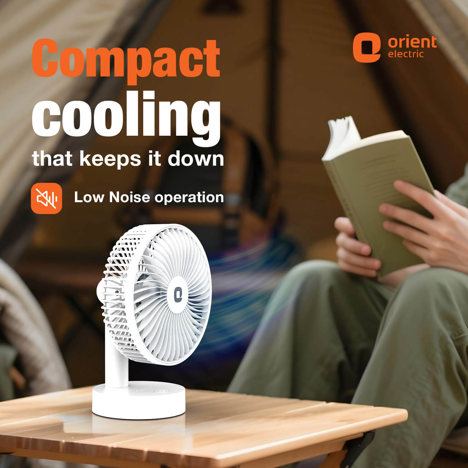 White Personal Fan from Orient