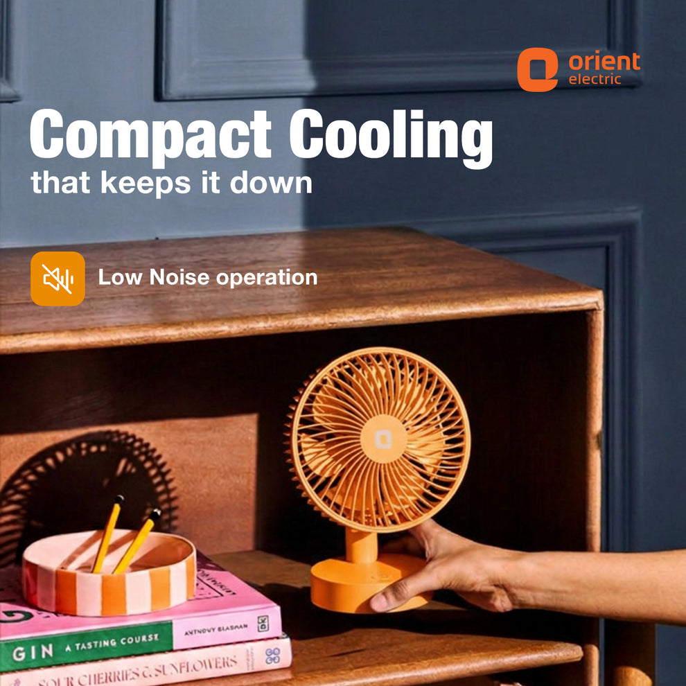 Tangerine Orange Orient Personal Fan